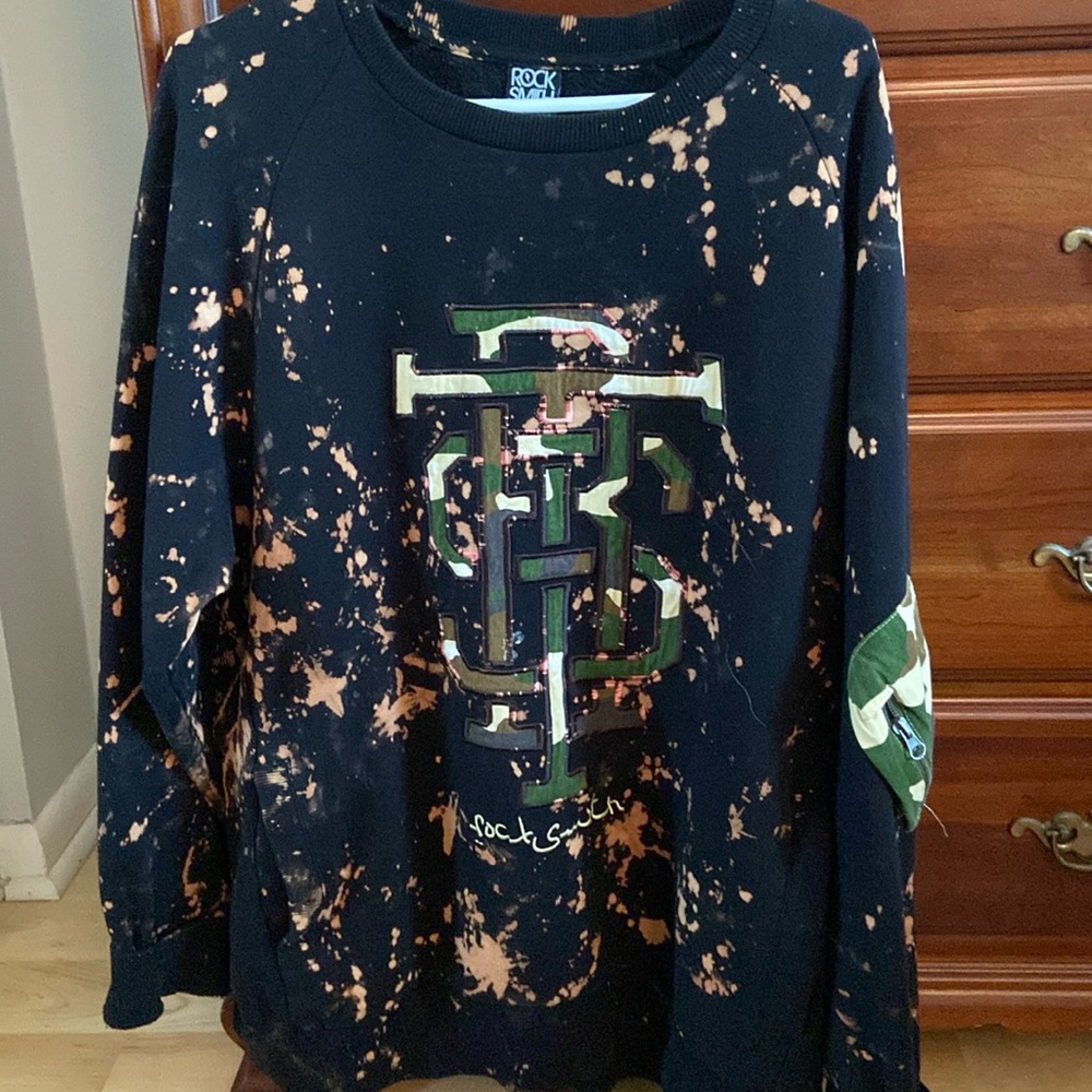 Oversized tie dye retro sweatshirt